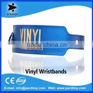 Water Proof Vinyl Tab Removable Wristbands With Custom Printing thumbnail-1