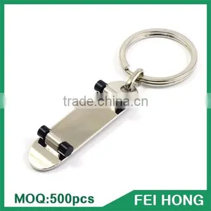 China Supplier Newest Two Sided Printing Custom Metal Trendy Keychain thumbnail-3