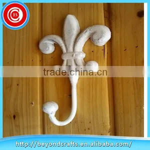 White Antique Durable Cast Iron Wall Hooks thumbnail-1