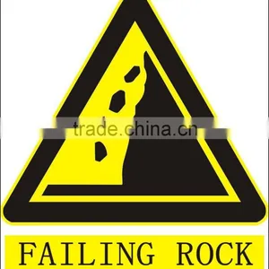 Caution Failing Rock Traffic Aluminum Sign WITH Engineer Reflective Film thumbnail-1