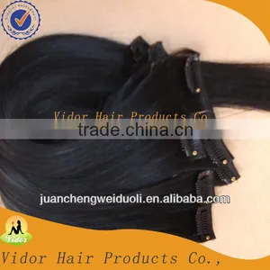 5A Grade Natural Color Cheap Price Clip-In Brazilian Human Hair Extension thumbnail-1