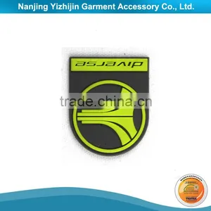 3D Embossed Logo Transparent Rubber Silicone Label thumbnail-1