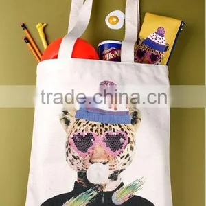 Fashionable Creative Dress Up The Animals Large Shopping Tote Bag thumbnail-3