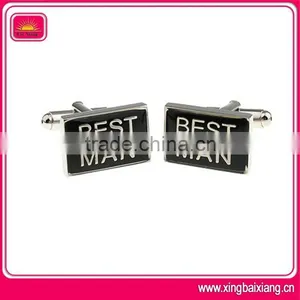 Simple Shaped Silver Business Cufflink Buttons thumbnail-1