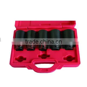 5PCS 1/2"Dr.Shaft Impact Deep Socket Set, Under Car Service Tools of Auto Repair Tools thumbnail-1