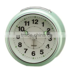 Round Shape Hand Size Silent Sweep Alarm Clocks thumbnail-2