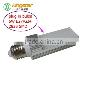 NEW Design G24 LED LAMPS Round&Square 5W/7W/9W/12W G23/G24/E27 LED Plug-in Light G24 Led Bulbs G24 LED Lamp Replacement thumbnail-3