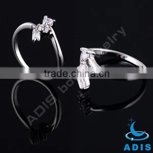 Elegant Custom Wholesale Fashion AAA Zircon Mens Brass Ring thumbnail-5