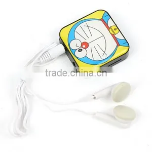 Mini Cute Cartoon Player Style Mini Square Mp3 With Usb Cable,earphone, Retail Box thumbnail-1