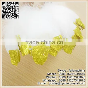 DIY Gold Glitter Best Quality Goose Feather For Cheap Sell thumbnail-1