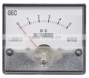0-5A 52 DC Ammeter Panel Meter thumbnail-1