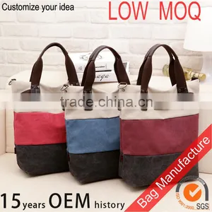 Factory Messenger Shoulder Bag With Stripe / Canvas Hand Bag thumbnail-6
