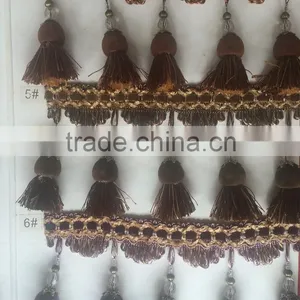 [YZLACE] Tassels Lace Curtains Wholesale 10008 thumbnail-2
