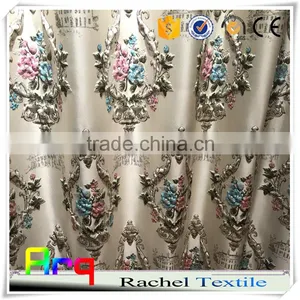 Soft Heavey Touch Flashy Luxury 3D Jacquard Turkish Style Curtain Fabrics- Haining Textile Manufacture Quality Choice thumbnail-1