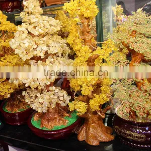 China Decorative Citrine Lapis Agate Crystal Bead Christmas Trees thumbnail-2