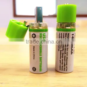 1.2v 800mAh c AA Ni-MH USB Battery 2pcs/card 1450mAhcsd thumbnail-3