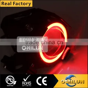 Factory Direct LED Motorcycle Headlamp With Angel Eye LED Driving Headlight Quality Choice thumbnail-1