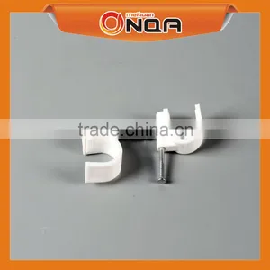 Electric Cable Wire Hammer Nail Wall Clip Plastic Nail Hook Cable Clip 4mm thumbnail-2