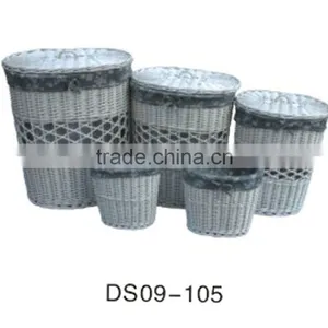 Laundry Basket/wash Basket/willow Basket thumbnail-1