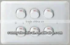 Wenzhou Factory SAA Australia Standard Electric Light Wall Switch thumbnail-1