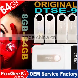 Original Brand DTSE9 SE9 USB Flash Drive 8G/16G/32G/64G/GB Metal USB 2.0 Memory Stick Real Capacity thumbnail-1