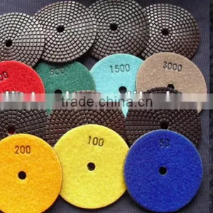 4" Diamond Copper Polishing Pads thumbnail-1