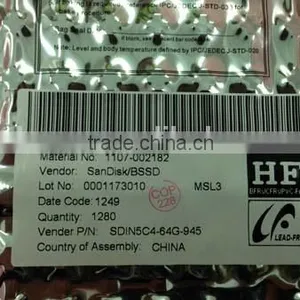 Wholesale SanDisk SDIN5C4-64G-945 64G EMMC Original Sealed Packing in China thumbnail-3