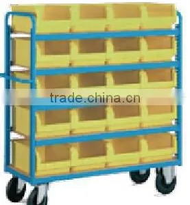 China Factory Iso Certificate Mobile Rack,metal Rack for Plastic Box, Trolley for Plastic Container thumbnail-1