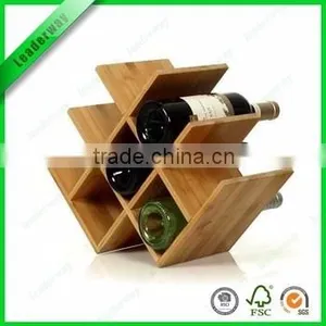 Nature Bottle Shape Bamboo Wine Storage thumbnail-4