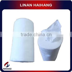 China Manufacturer White Spunlace Meshed Spunlace Nonwoven Cleaning Wipes Roll thumbnail-1