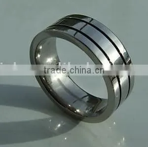 Customer's Fashion Black Titanium Rings thumbnail-1
