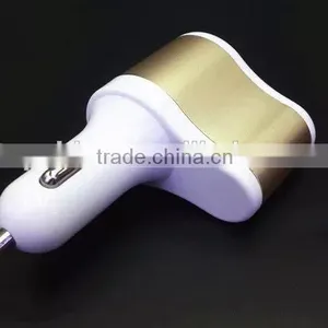 Hot Selling Universal Usb Car Charger, 3 in 1 Cigarette Car Charger for IPhone/samsung thumbnail-3