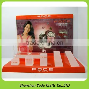 Orange Color Mdf Watch Display Acrylic Wrist Watch Holder Stand thumbnail-1