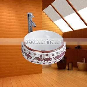 Artificial Bathroom Porcelain Home Garden Wash Basins With Cabin thumbnail-3