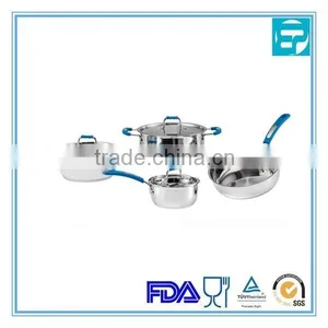 6Pcs Stainless Steel Silicone Surgical Steel Cookware Set thumbnail-1