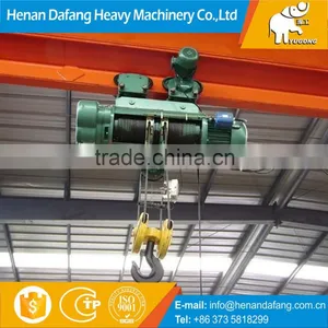 CD1 Electric Wire Rope Hoist / Electric Chain Hoist With Hoists Hook thumbnail-1