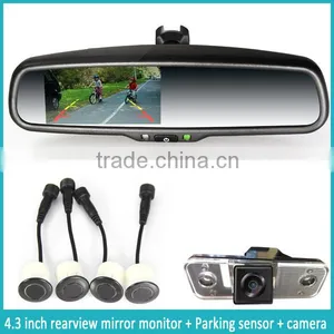 Germid 4.3inch Rearview Mirror Ultral-high Brightness Monitor With Parking Sensor thumbnail-1