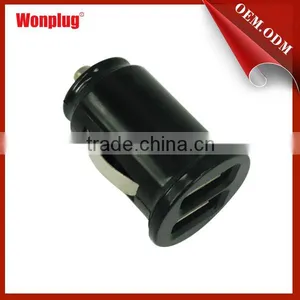 5V 1A DC Dual Usb Car Charger Dmtek /mobile Phone Charger With CE&ROHS Used for MP4,PSP,mobile Phone. thumbnail-1