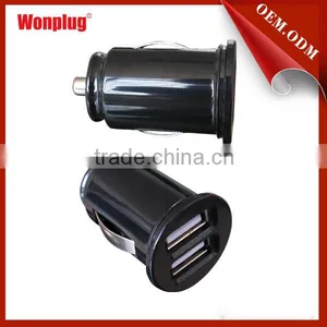 . 5V 1A Dual Usb Universal Car Charger With High Quality and Low Price for Mobile Pone thumbnail-1