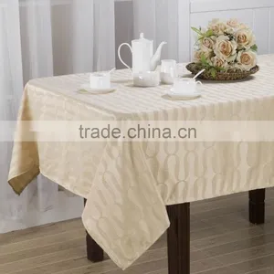 Damask Polyester Table Cloth Ready Made Custom thumbnail-1