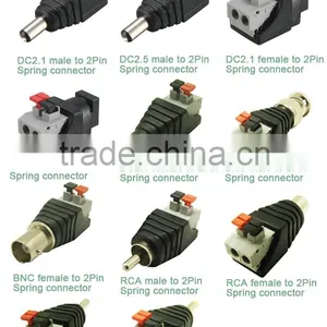 MALE 2.1MM X 5.5MM DC POWER CONNECTOR DIY SPRING CLAMP QUICK FIX thumbnail-3