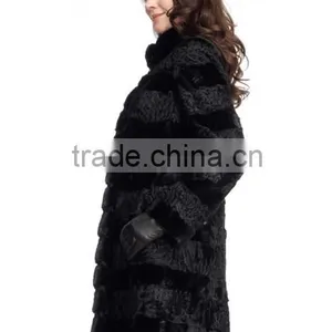 2015 Wholesale Genuine Sheep Fur Coat/new Style Sheep Fur Coat for Women thumbnail-3