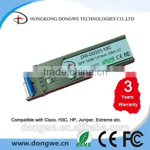 GLC-FE-100LX-RGD, Cisco Compatible SFP Module, 100BASE-FX SFP SMF 1310NM 10km, -40~85C, Industrial Grade thumbnail-1