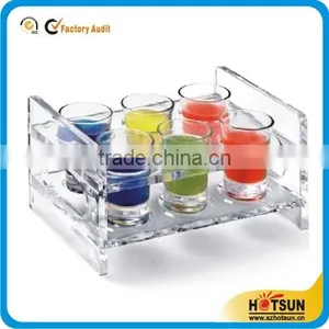 High Quality Customize Acrylic Shot Glass Tray thumbnail-1