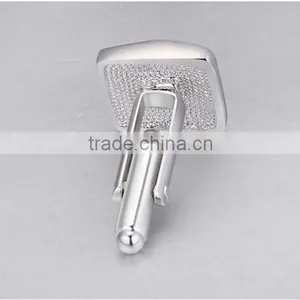Yiwu Factory Wholesale Copper Metal Enamel Crystal Cufflinks for Men Shirts Cuff Link thumbnail-5