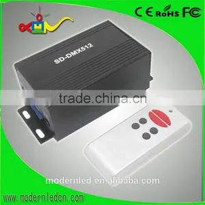 Hot Sale RF Remote Controller Wireless SD Card DMX Signal Transmitter thumbnail-1