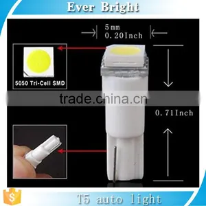 T5 Wedge 74 1-SMD 5050 LED Car Dashboard Instrument Light thumbnail-1