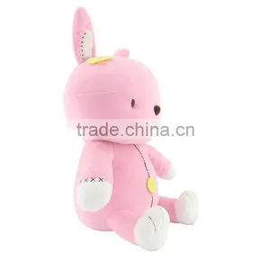 Cute Wholesale Stuffed Plush Pink Rabbit Toy thumbnail-2