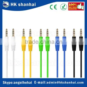 New and Hot China Wholesale 6 Feet Computer Speakers Male to Male 5 Color Combo Aux Cable 3.5mm Stereo Audio Cable thumbnail-1