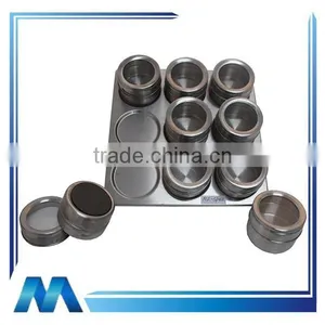 10pcs Magnetic Spice Jar Set With Stand thumbnail-1